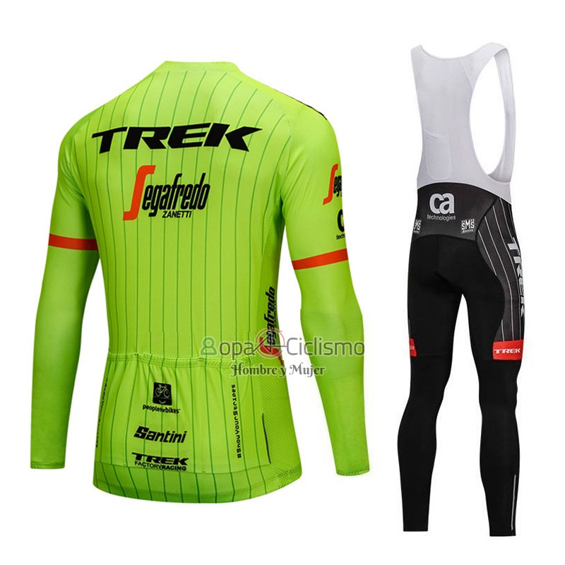 Trek Segafrojoo Ropa Ciclismo Culotte Largo 2018 Mangas Largas Verde